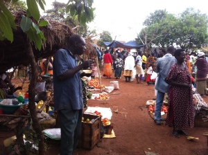 Market outside Masindi
