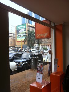 Orange store in Kampala